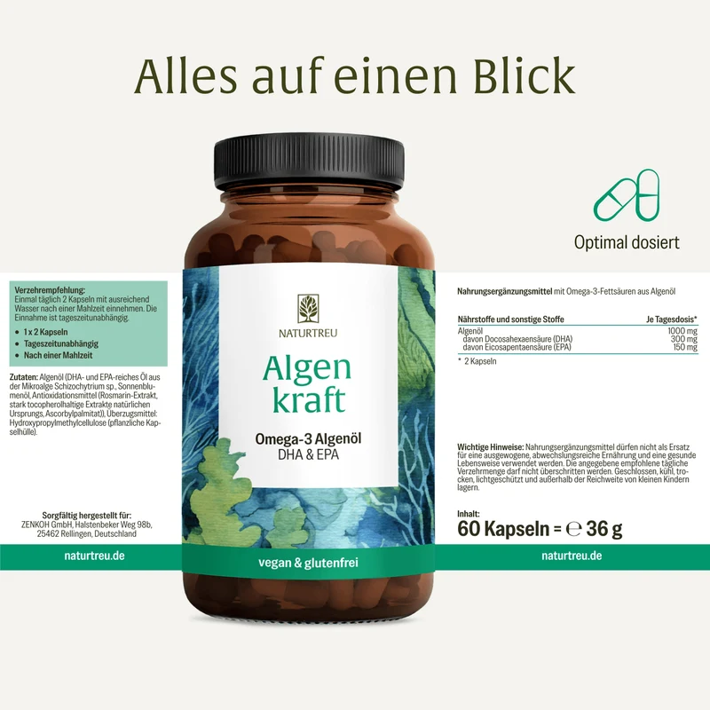Durchstarter Sparpaket: Nervenstark, Kraftreserve & Algenkraft