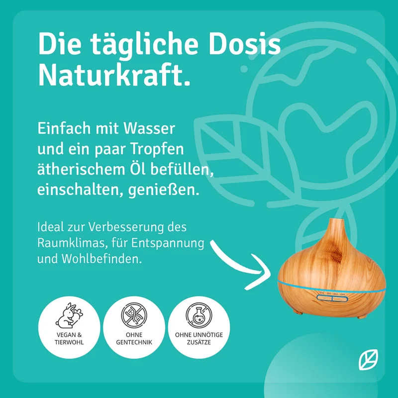 Holzoptik Diffuser mit 6 Ölen - B2B