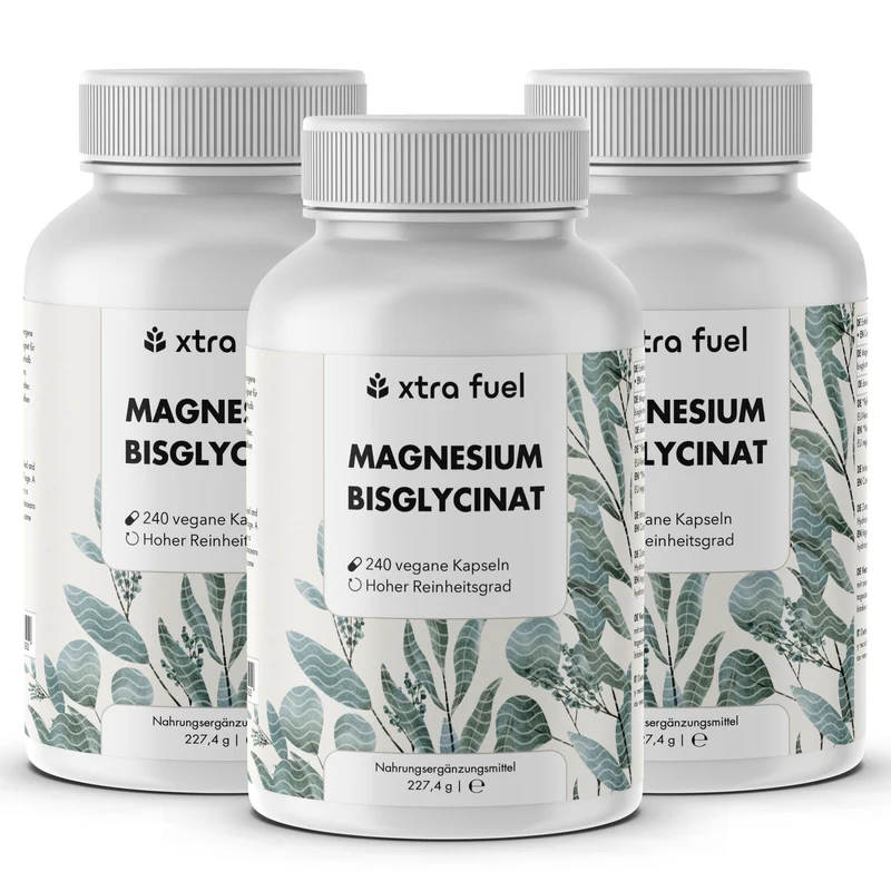 Magnesium Bisglycinat - Chelat-Formel mit 315 mg elementarem Magnesium