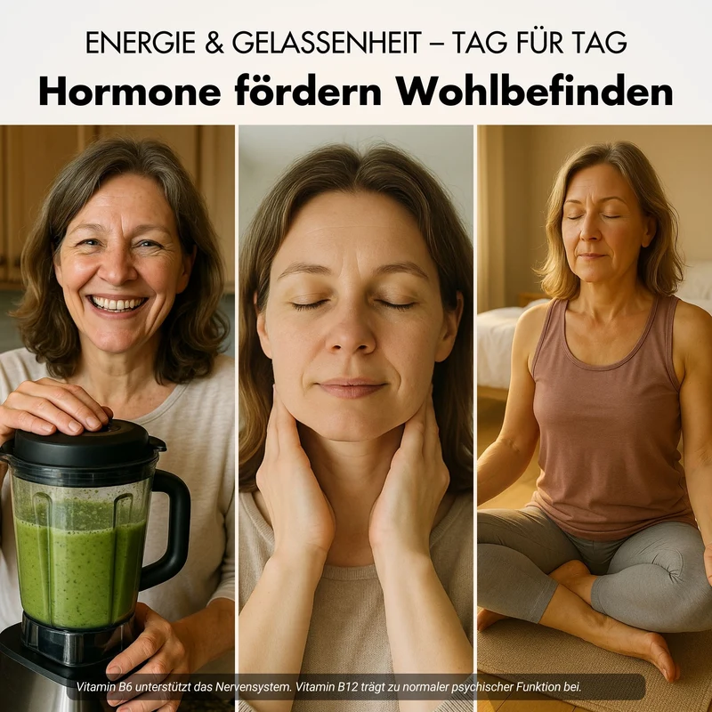 Menopause Kapseln - Wechseljahre Komplex - Effektive Formel mit Yams, Rotklee, Baldrian & Eisen
