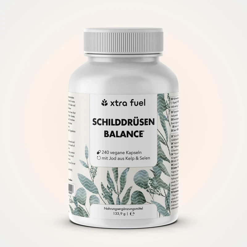Schilddrüsen Kelp Kapseln - Effektive Formel mit Jod, Thymian & Selen
