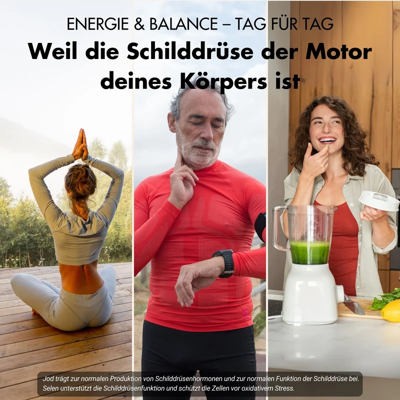 Schilddrüsen Kelp Kapseln - Effektive Formel mit Jod, Thymian & Selen