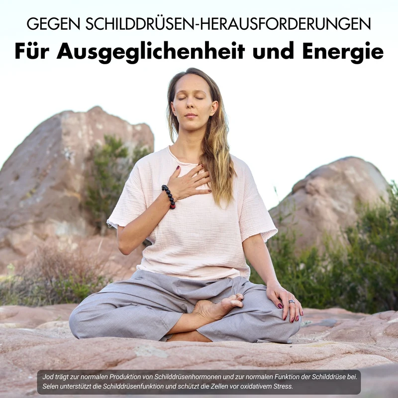 Schilddrüsen Kelp Kapseln - Effektive Formel mit Jod, Thymian & Selen