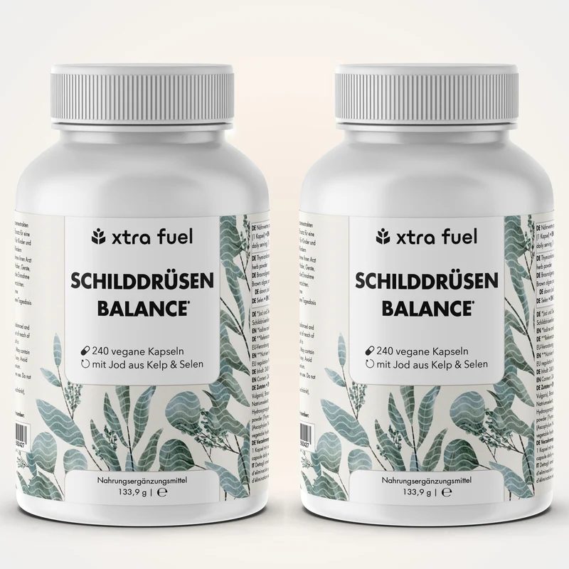 Schilddrüsen Kelp Kapseln - Effektive Formel mit Jod, Thymian & Selen