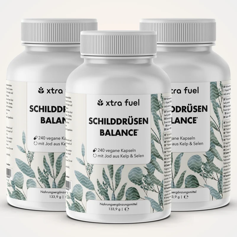 Schilddrüsen Kelp Kapseln - Effektive Formel mit Jod, Thymian & Selen