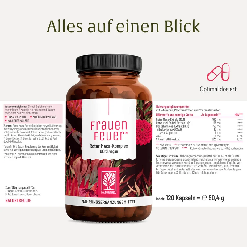 Frauenfeuer: Roter Maca-Komplex