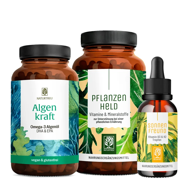 Pflanzliche Ernährung Sparpaket: Sonnenfreund, Pflanzenheld & Algenkraft