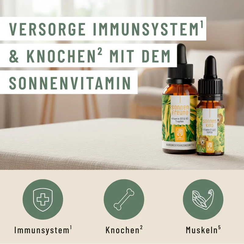 Vitamin D Familien Sparpaket: Sonnenfreund & Sonnenknirps