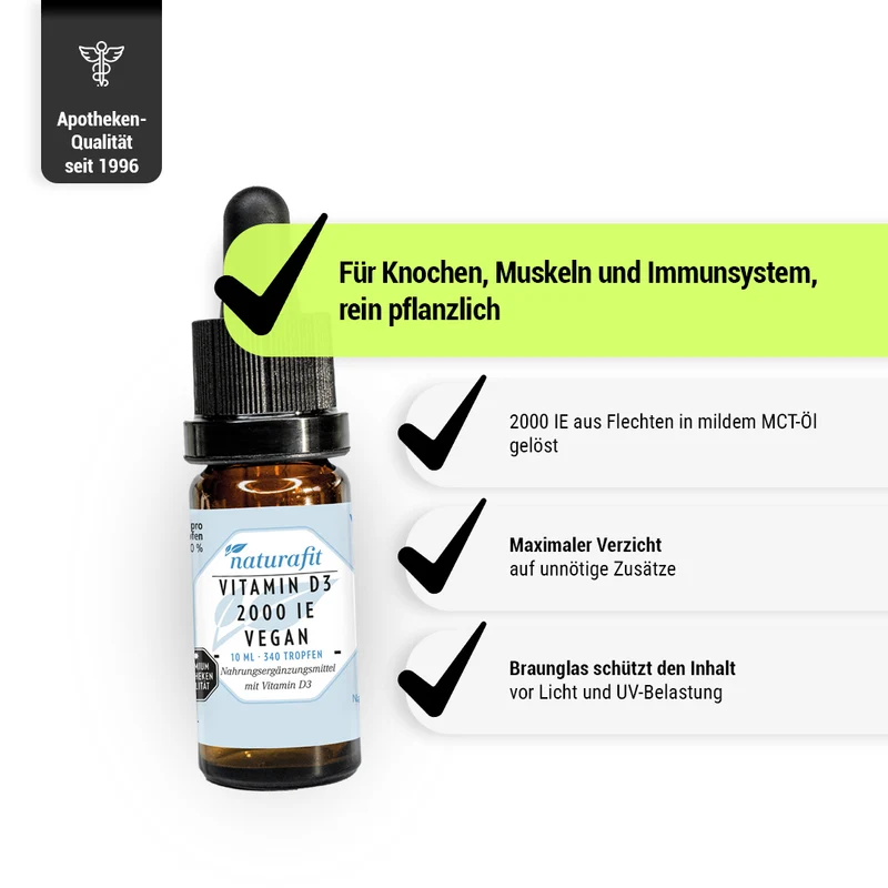 VITAMIN D3 2000 IE TROPFEN VEGAN