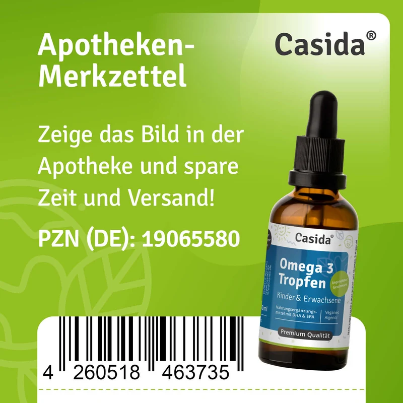 Omega 3 Tropfen vegan für Kinder