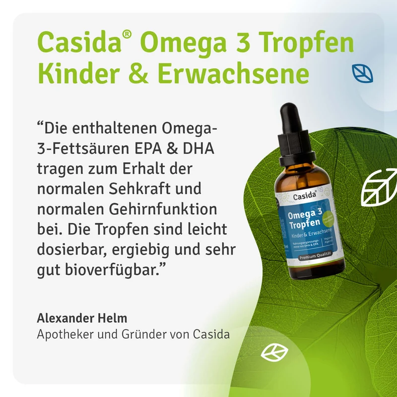 Omega 3 Tropfen vegan für Kinder