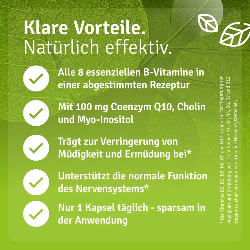 Vitamin B Komplex mit Coenzym Q10