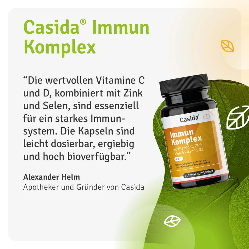 Immun Komplex mit Vitamin C, Zink, Selen und Vitamin D3