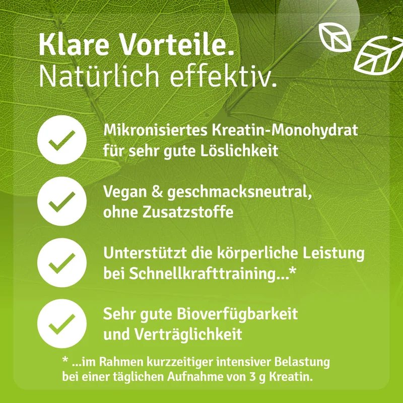 Kreatin Pulver – Creatin-Monohydrat