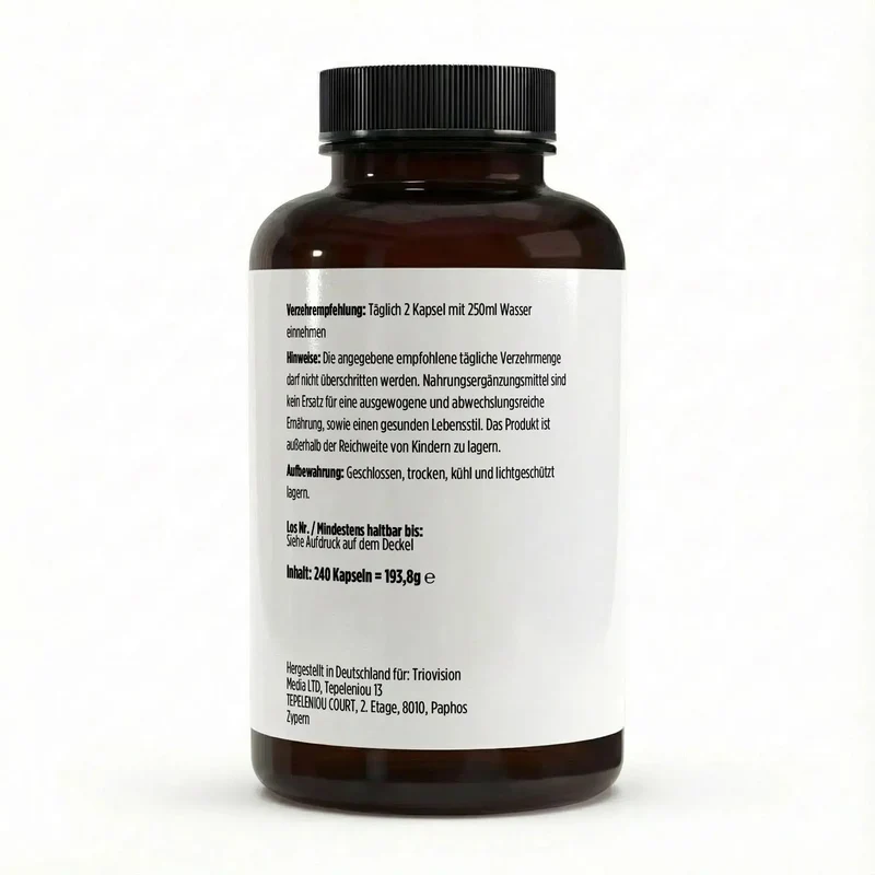 Gepuffertes Vitamin C 500 mg + Magnesium - 240 Kapseln