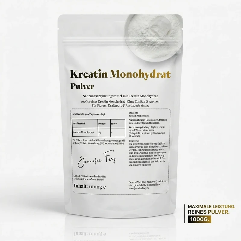 Kreatin-Monohydrat-Pulver – 1000 g | 200 Portionen, mikronisiert (Mesh 200)