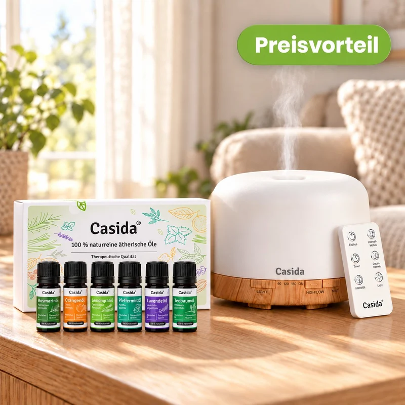 Premium Diffuser mit 6 ätherischen Ölen