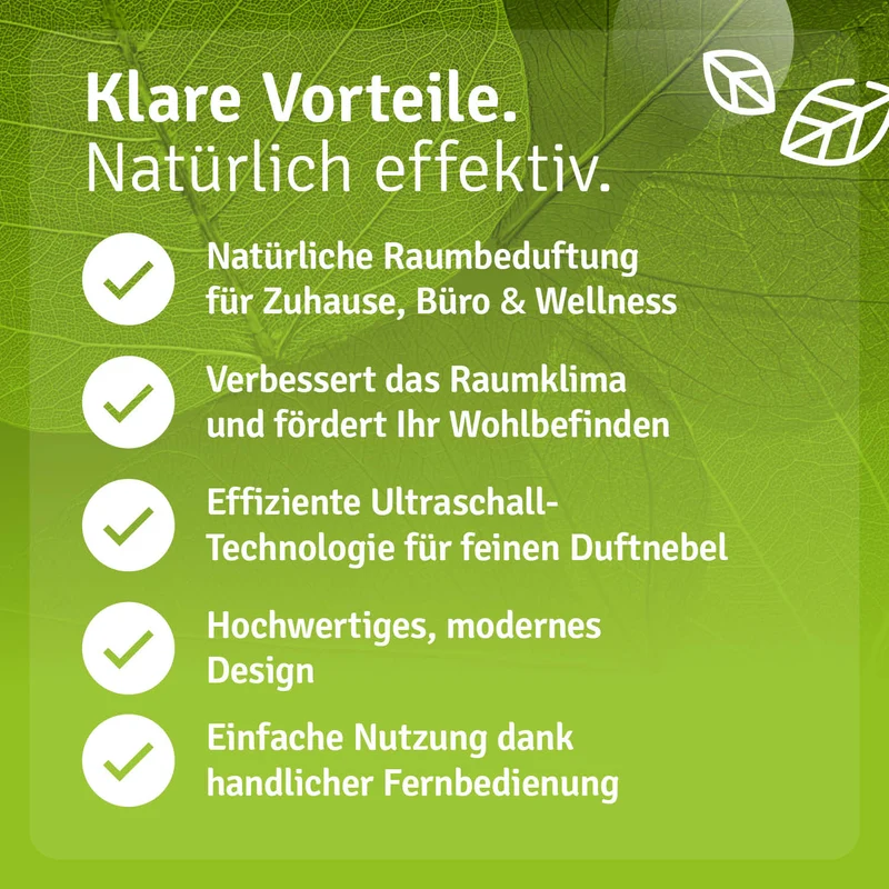 Premium Diffuser mit 6 ätherischen Ölen