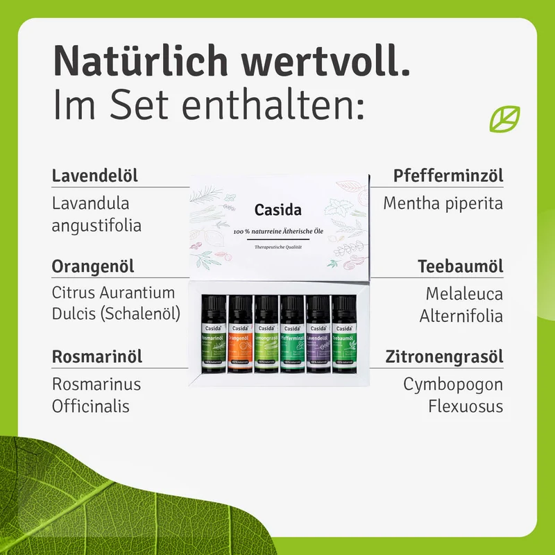 Premium Diffuser mit 6 ätherischen Ölen