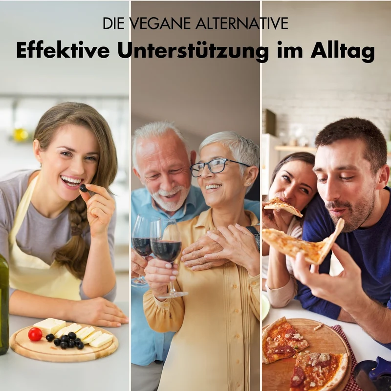 DAO Enzym Kapseln - Vegane Diaminoxidase aus Erbsensprossen - 300.000 HDU