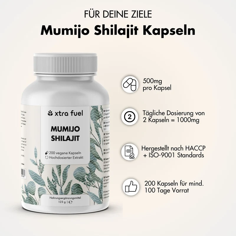 Shilajit Kapseln - 200x Mumijo Kapseln