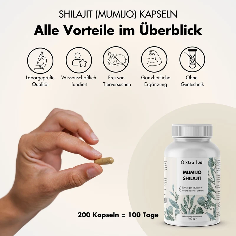 Shilajit Kapseln - 200x Mumijo Kapseln