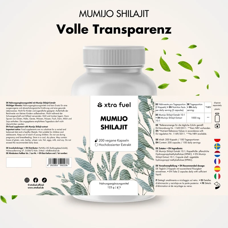 Shilajit Kapseln - 200x Mumijo Kapseln