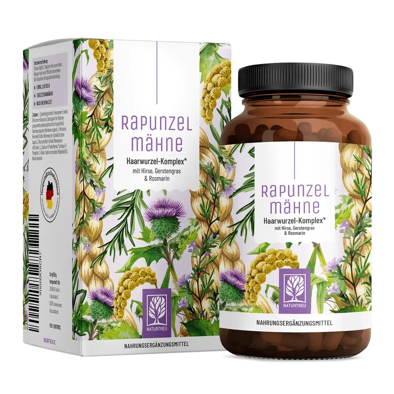 Rapunzelmähne: Haarwurzel-Komplex* mit Hirse, Gerstengras & Rosmarin