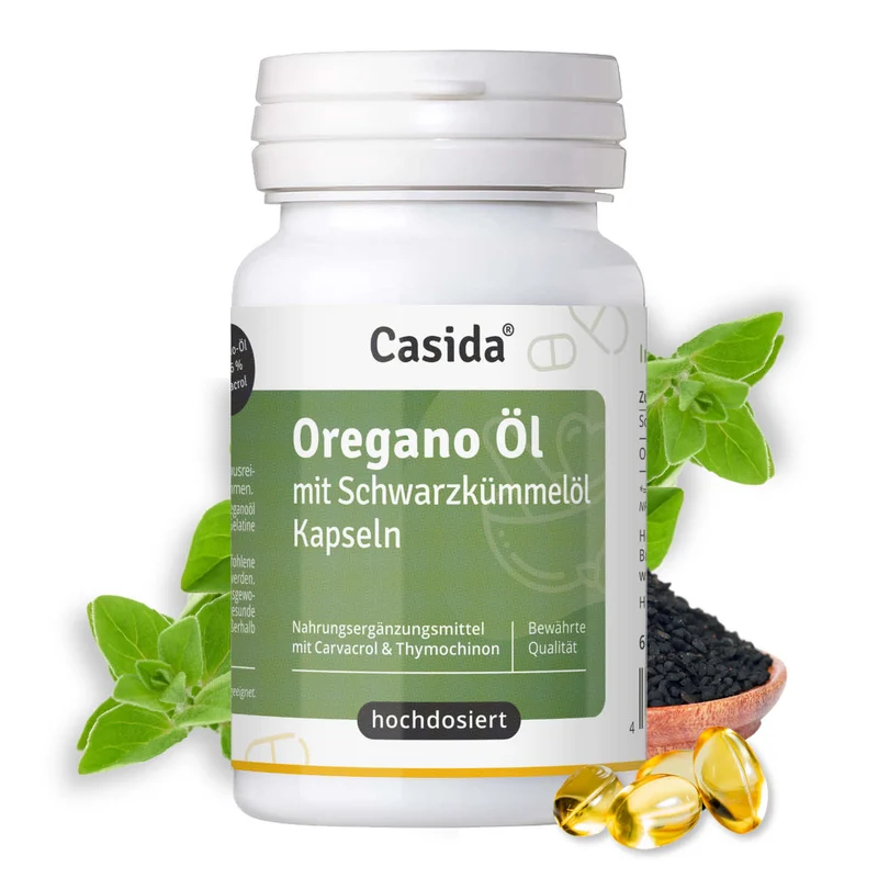 Oregano Öl mit Schwarzkümmelöl Kapseln - B2B