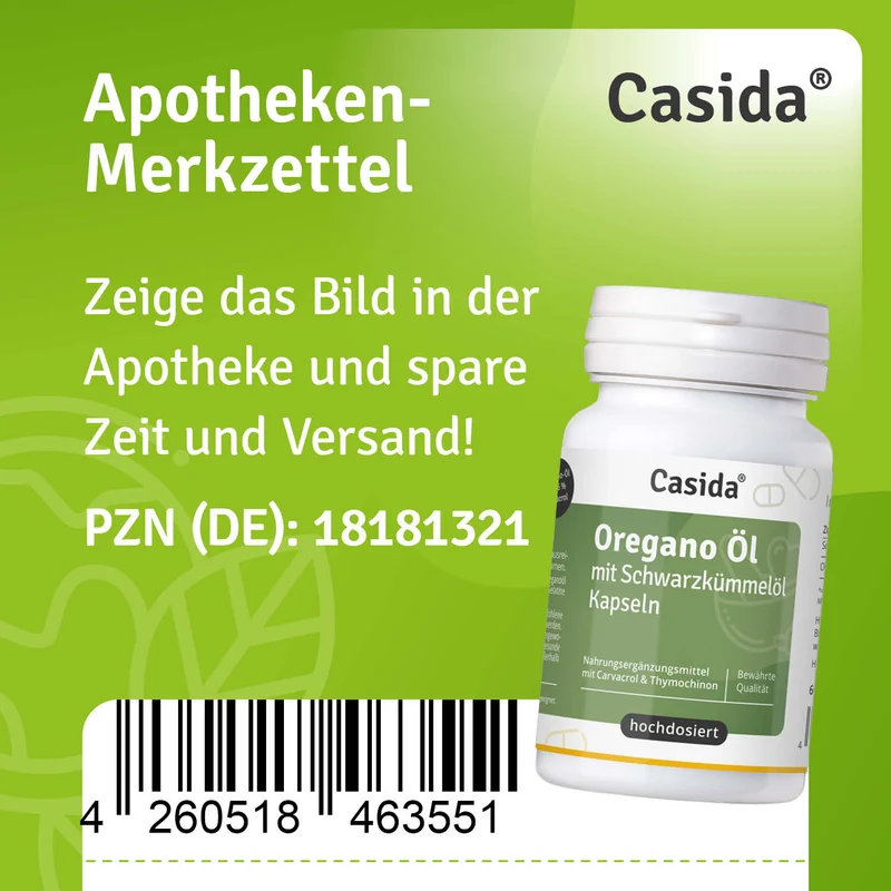 Oregano Öl mit Schwarzkümmelöl Kapseln - B2B