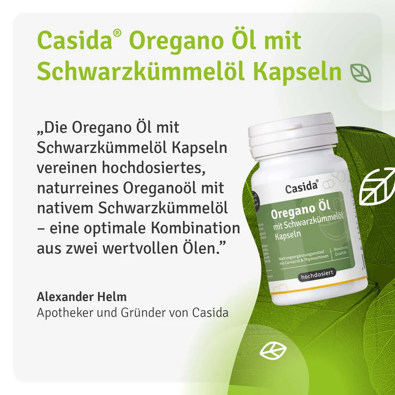 Oregano Öl mit Schwarzkümmelöl Kapseln - B2B