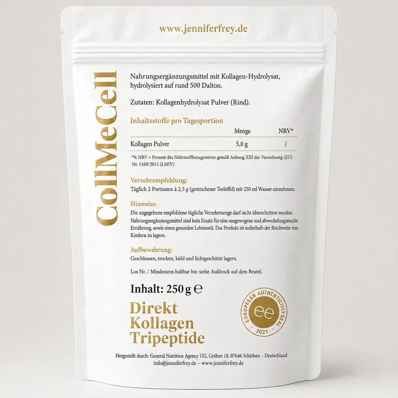 Grass Fed Tripeptide Kollagen kaufen ~ 500 Dalton – CollMeCell Collagen Pulver Typ I & III
