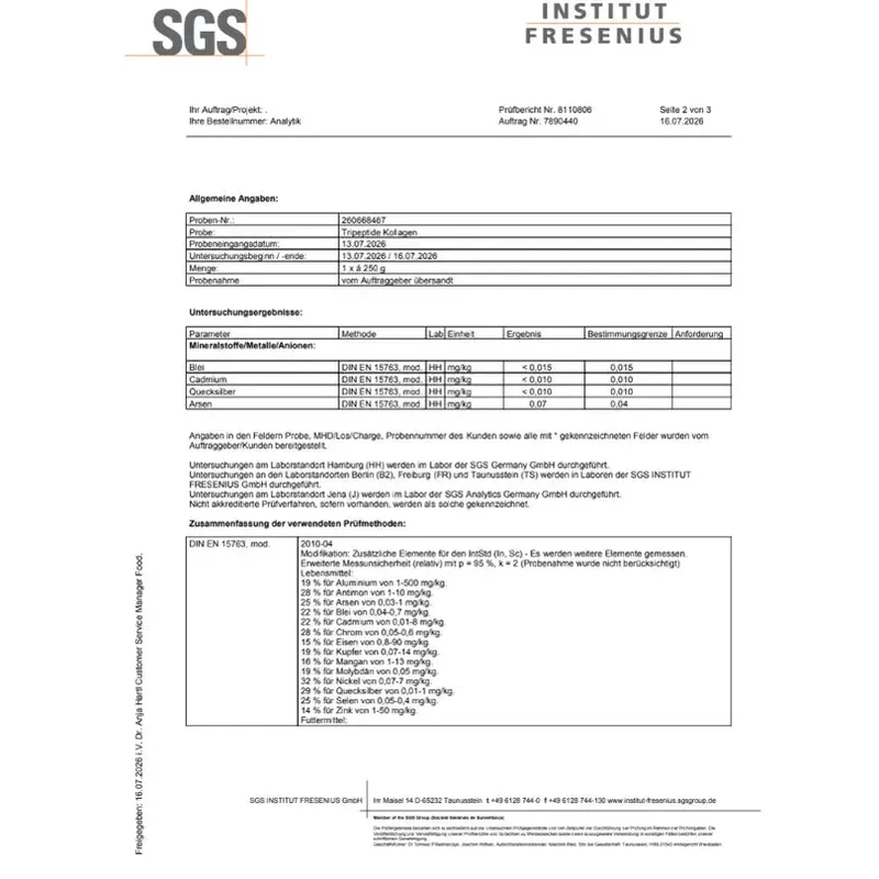 Grass Fed Tripeptide Kollagen kaufen ~ 500 Dalton – CollMeCell Collagen Pulver Typ I & III