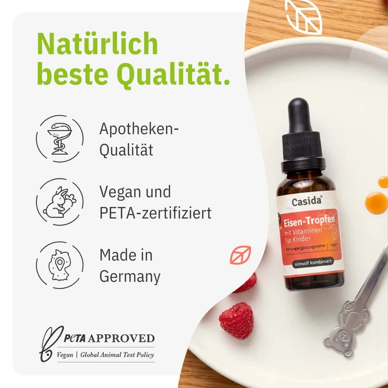 Eisen Tropfen mit Vitaminen für Kinder