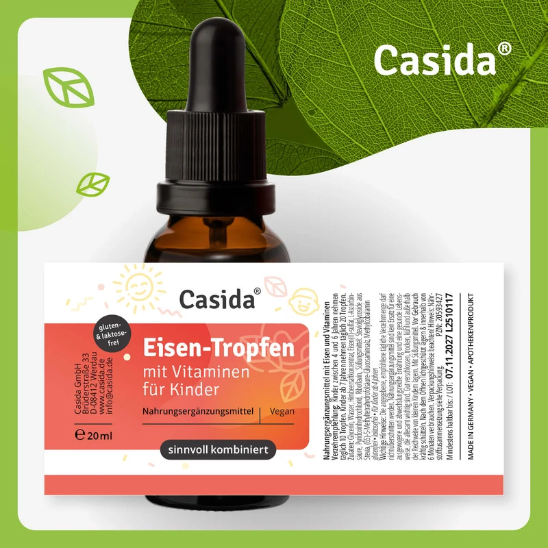 Eisen Tropfen mit Vitaminen für Kinder