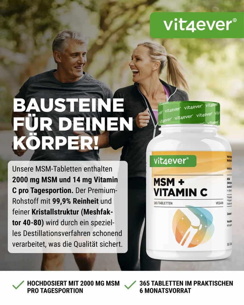 MSM + Vitamin C - 1000mg