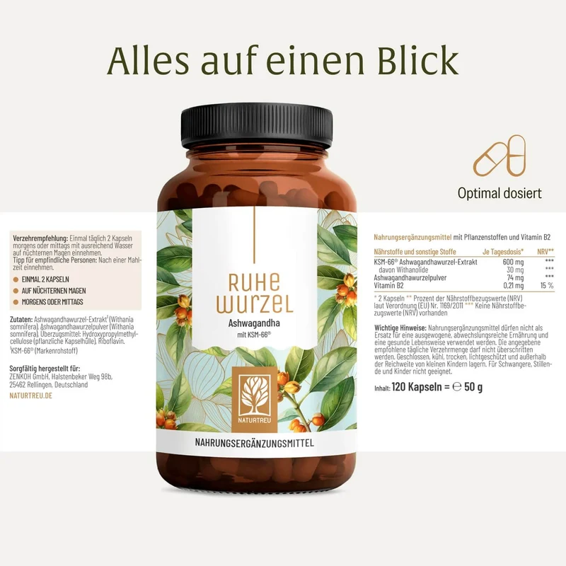 Ruhewurzel: Ashwagandha mit KSM-66®
