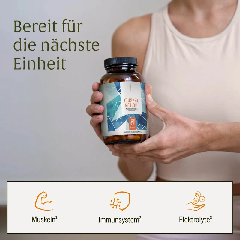 Muskelration: Magnesiumcitrat & L-Glutamin