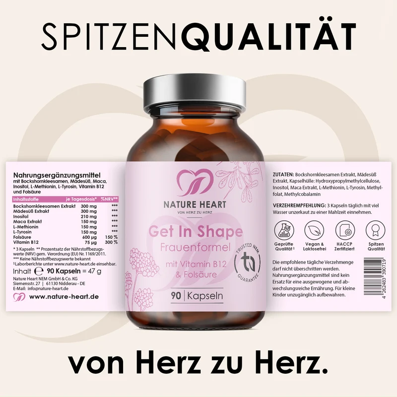 Get In Shape – Frauenformel mit Vitamin B12 & Folsäure