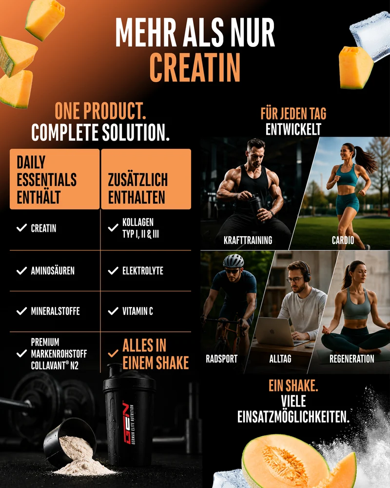 Daily Essentials - Creatin + Kollagen - All in one Drink