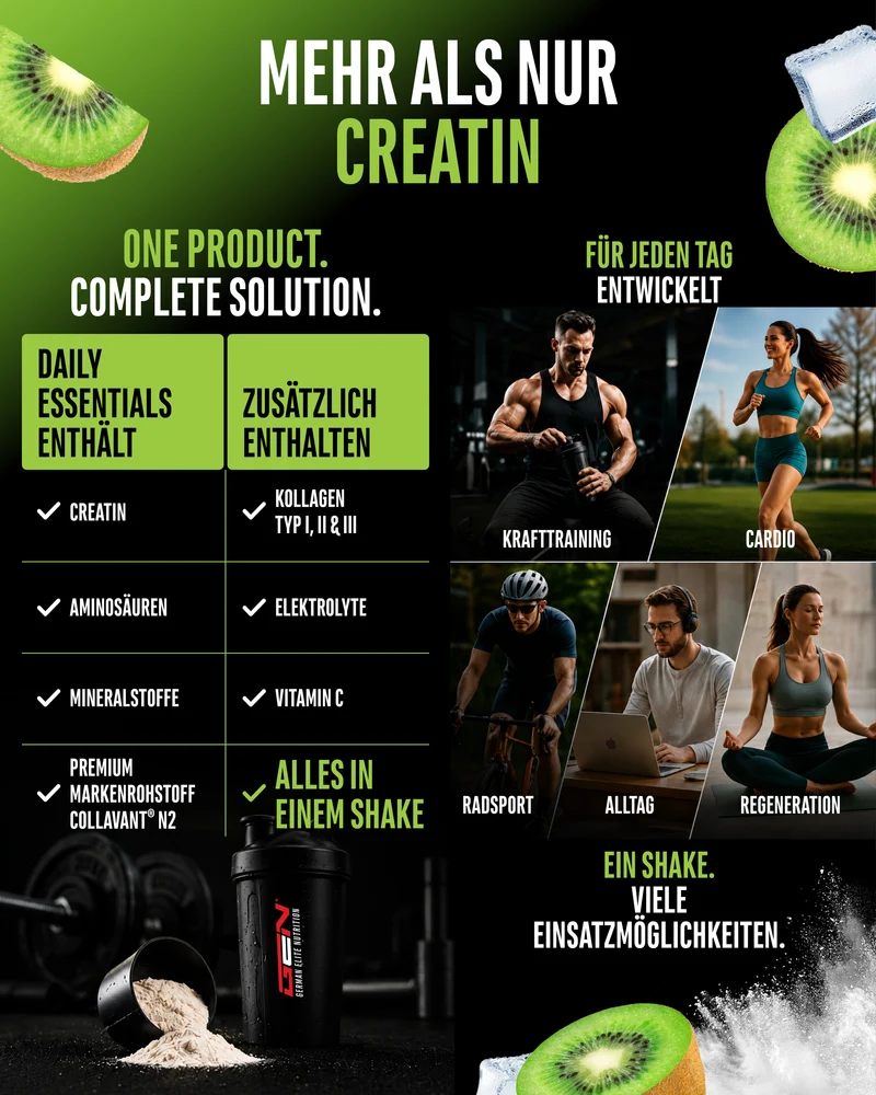 Daily Essentials - Creatin + Kollagen - All in one Drink