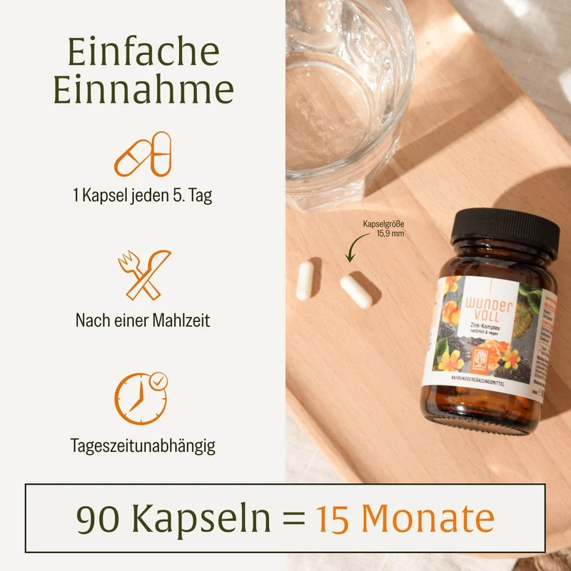 Wundervoll: Zink hochdosiert mit Vitamin C