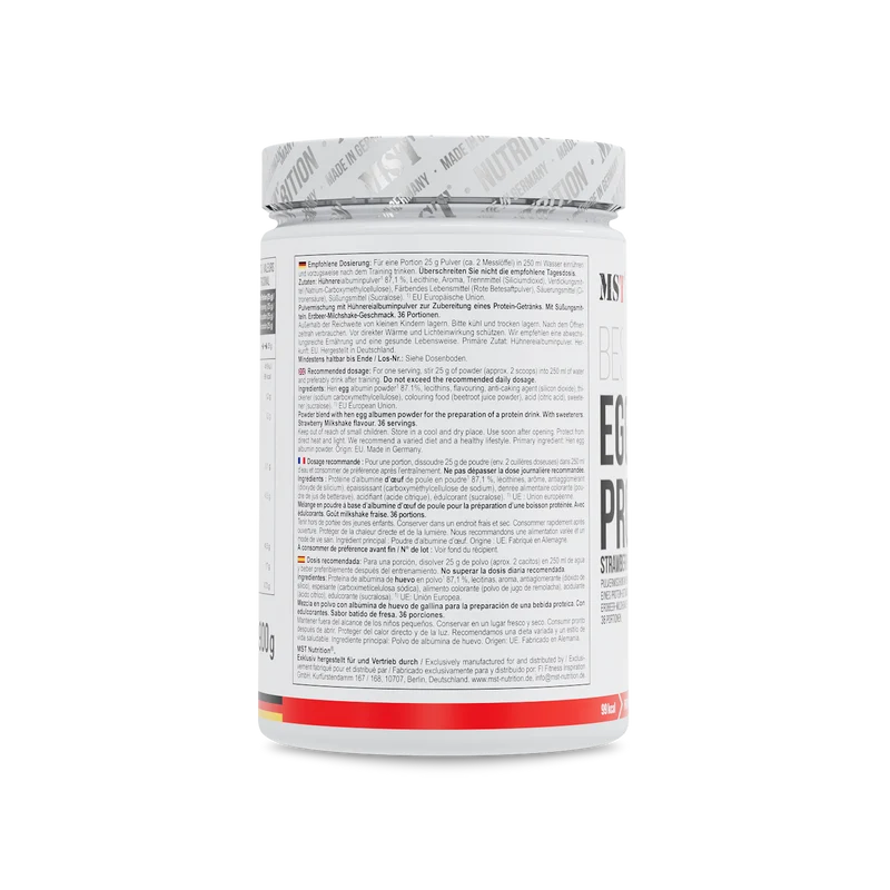 Best Egg Protein 900 g Milkshake strawberry