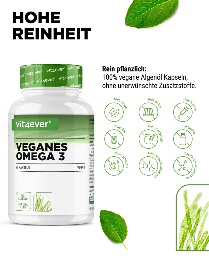 Algenöl Omega-3 Vegan