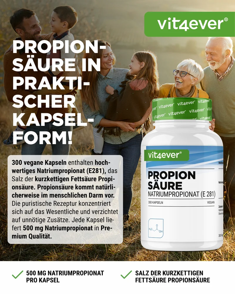 Propionsäure, 500 mg