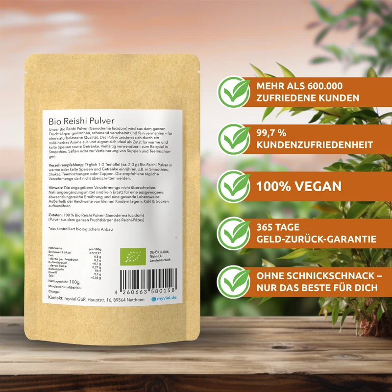 Bio Reishi Pulver