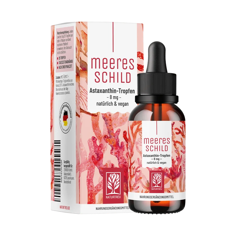 Meeresschild: Astaxanthin Tropfen hochdosiert