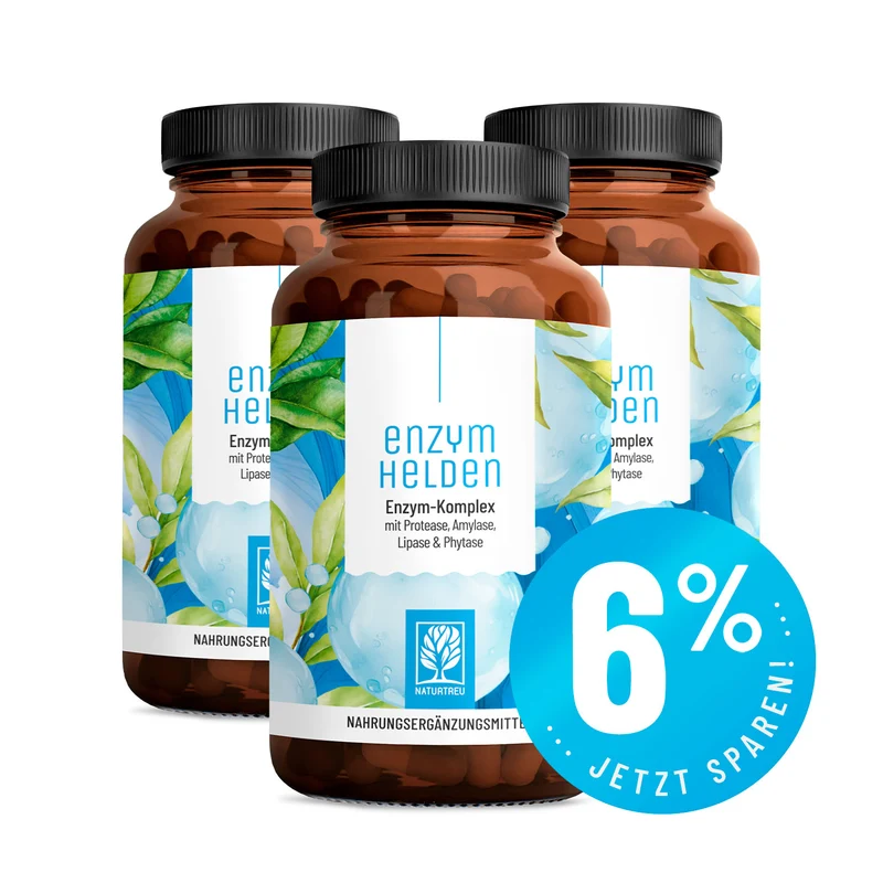 Enzymhelden: Enzym-Komplex mit Protease, Amylase, Lipase & Phytase