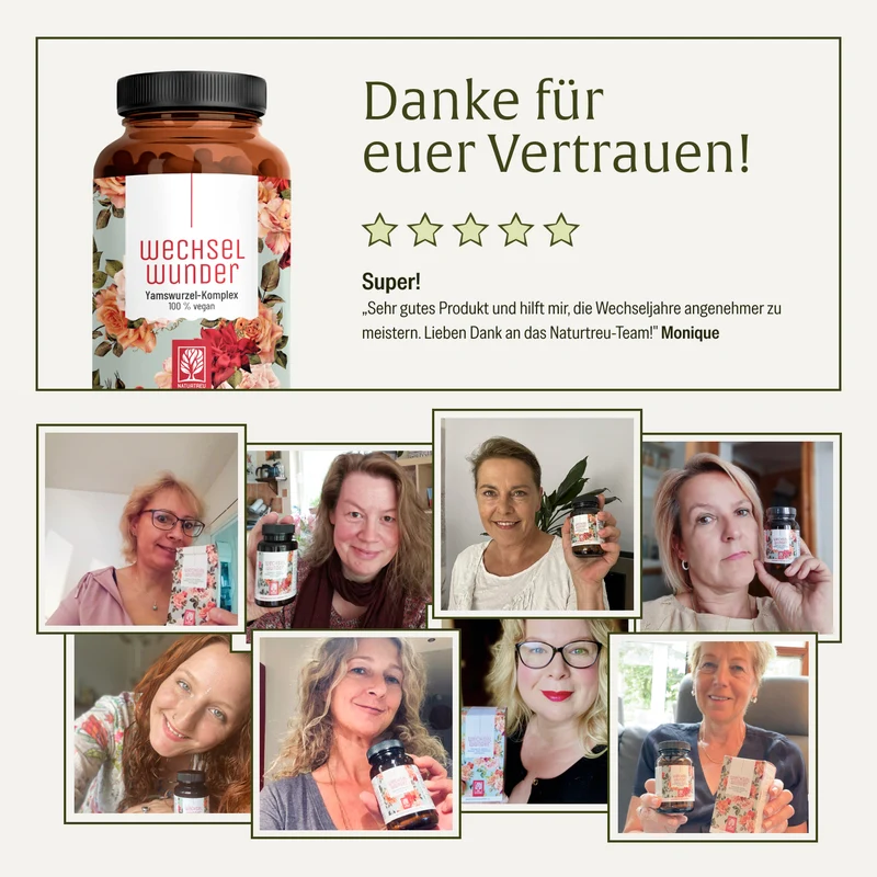 Wechselwunder: Meno-Komplex mit Yams & Rotklee