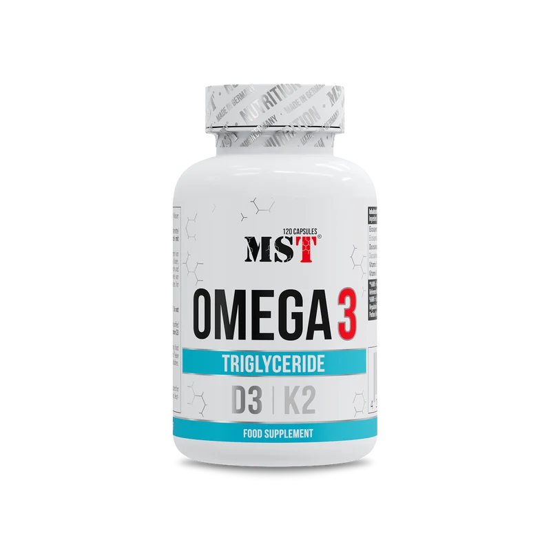 Omega 3 Triglyceride D3 + K2 120 softgels
